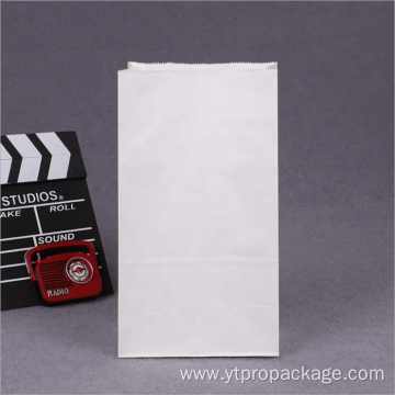 White kraft paper for takeaway food delivery bag